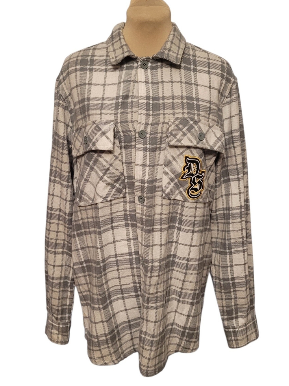 Men's Dog Supply Plaid Button-Down Flannel Shirt